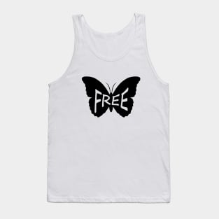 Free Butterfly Artistic Design Tank Top